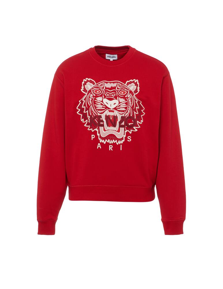 rinascente Kenzo Felpa icon con tigre ricamata - rosso