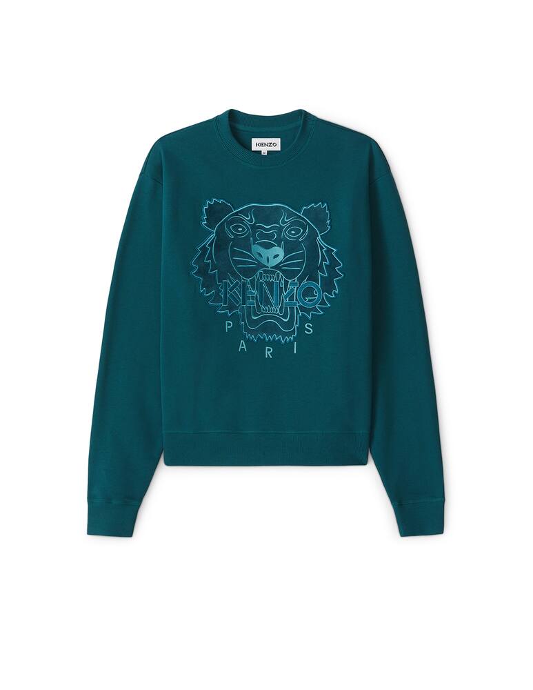 rinascente Kenzo Roundnneck Christmas Tiger sweatshirt - blue