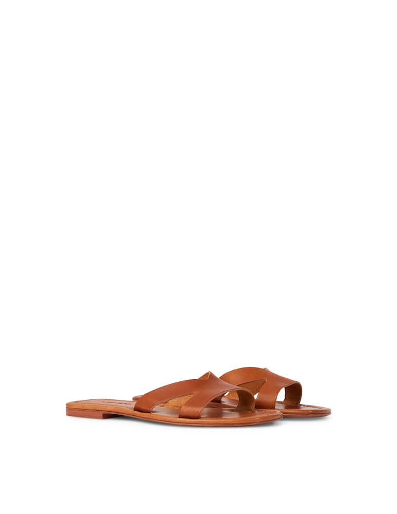 rinascente Kenzo Opanka flat sandals in leather