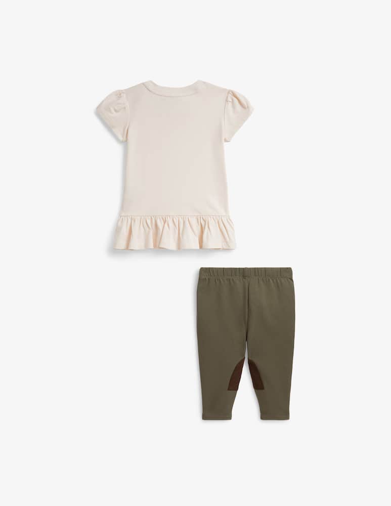 Polo Ralph Lauren Set jersey con leggings e orso - immagine 2 Polo Ralph Lauren Set jersey con leggings e orso - immagine 2