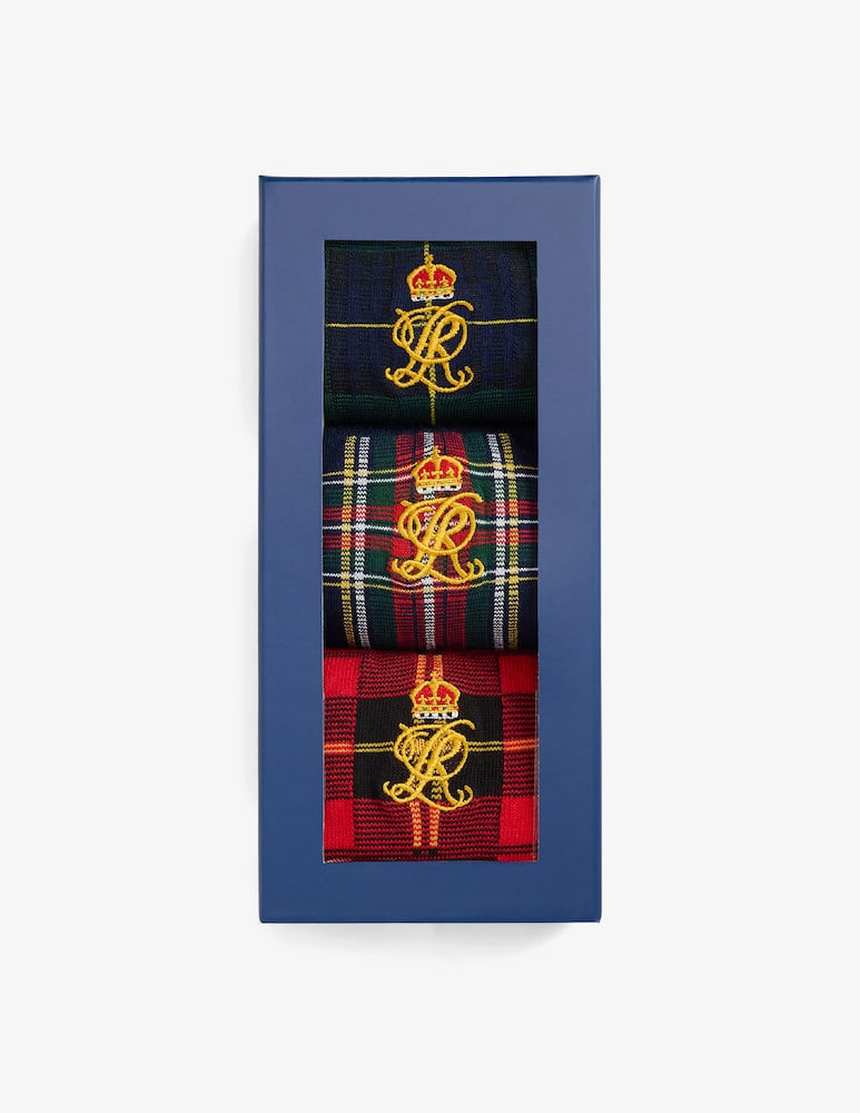 Polo Ralph Lauren Set 3 calze tartan regalo - immagine 1 Polo Ralph Lauren Set 3 calze tartan regalo - immagine 1