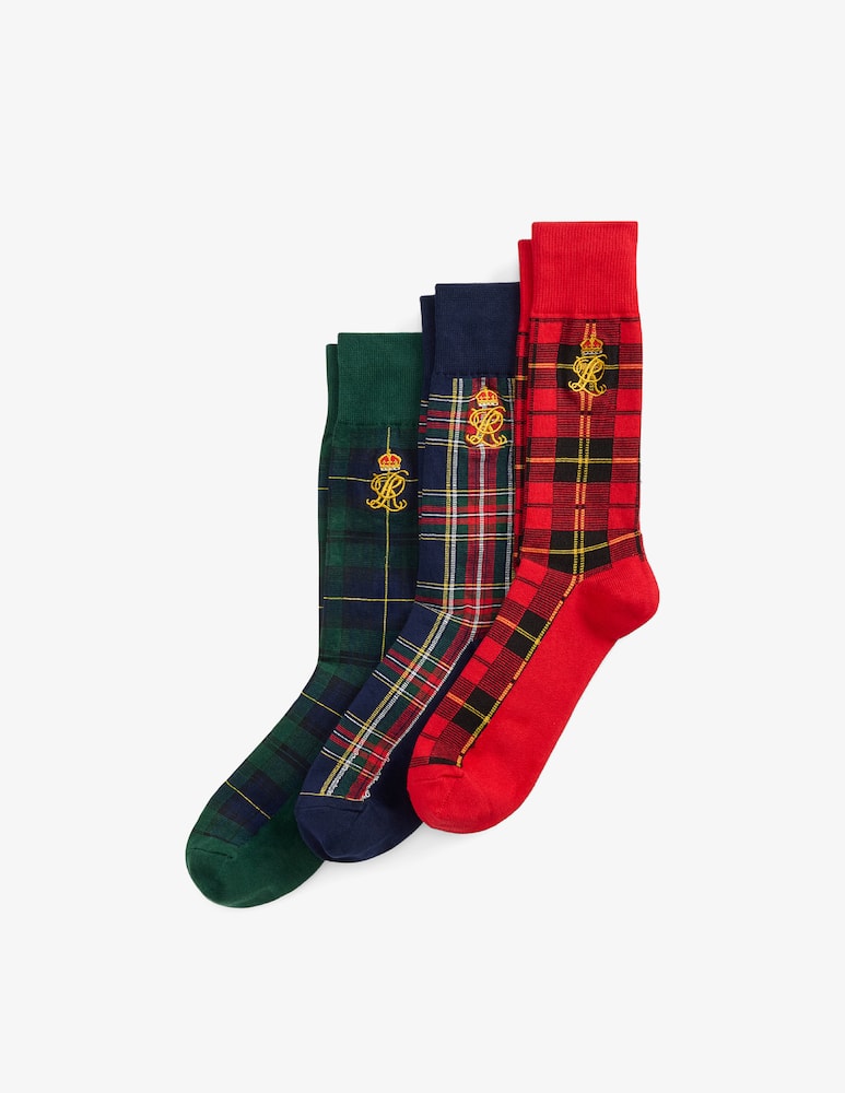 Polo Ralph Lauren Set 3 calze tartan regalo - immagine 2 Polo Ralph Lauren Set 3 calze tartan regalo - immagine 2