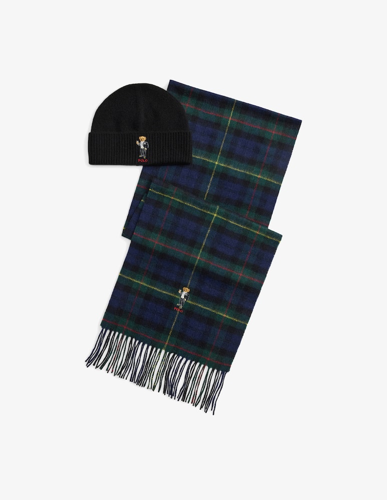rinascente Polo Ralph Lauren Set sciarpa e berretto Bear