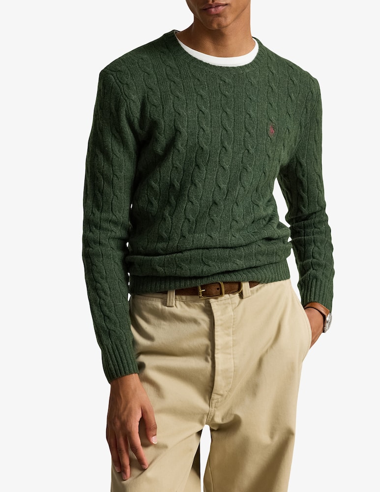 rinascente Polo Ralph Lauren Maglia girocollo cable in lana e cashmere