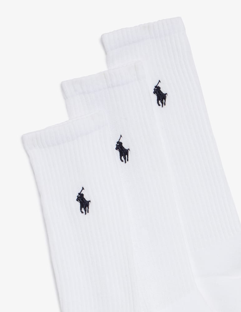 Polo Ralph Lauren Ribbed crew socks 3 pack - picture 2 Polo Ralph Lauren Ribbed crew socks 3 pack - picture 2