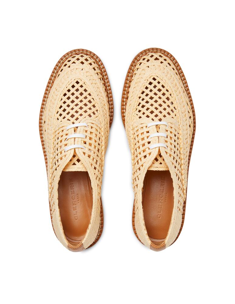 rinascente Clergerie Paris Scarpe stringate in pelle Biba - beige