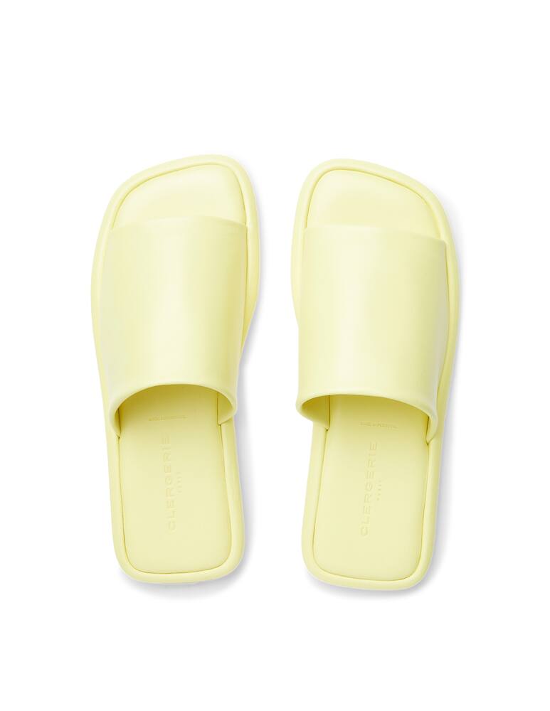 rinascente Clergerie Paris Leather slide Ezy - yellow