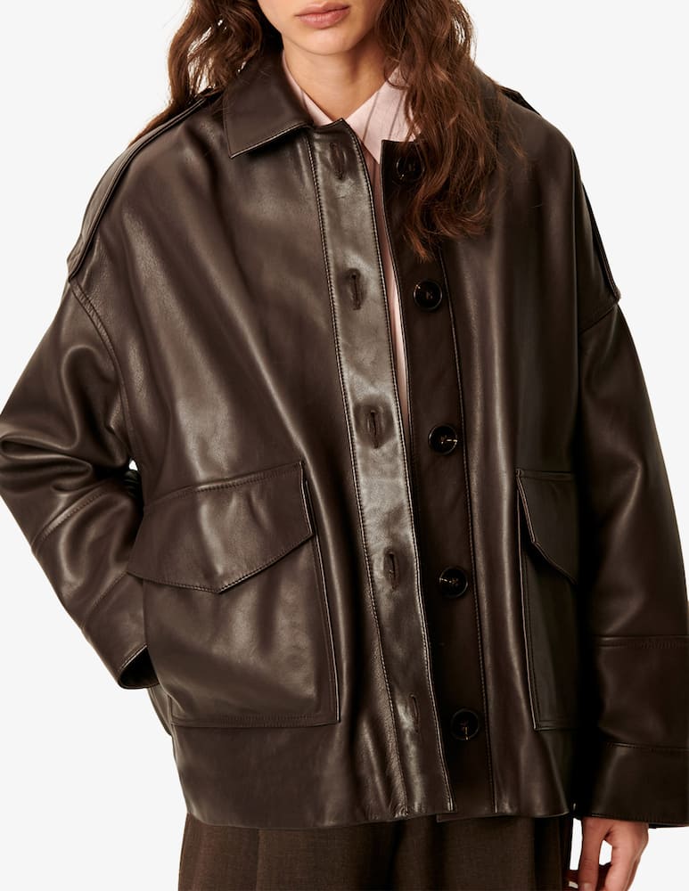 rinascente Sessùn Giacca over in finta pelle Harriboyd