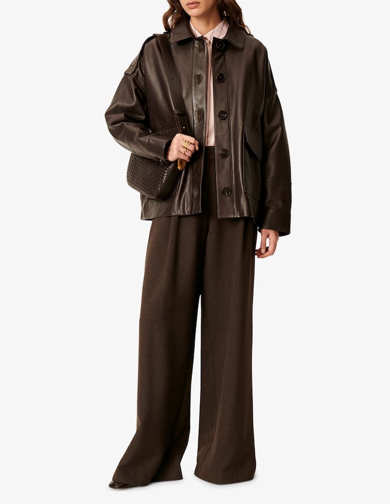 rinascente Sessùn Giacca over in finta pelle Harriboyd