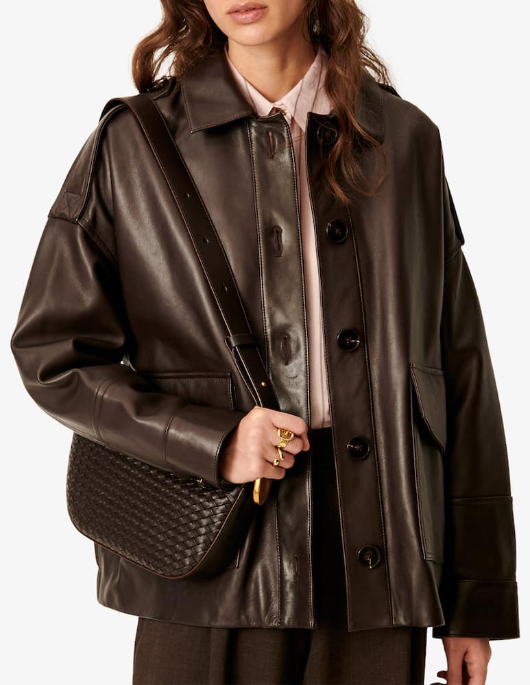 rinascente Sessùn Giacca over in finta pelle Harriboyd