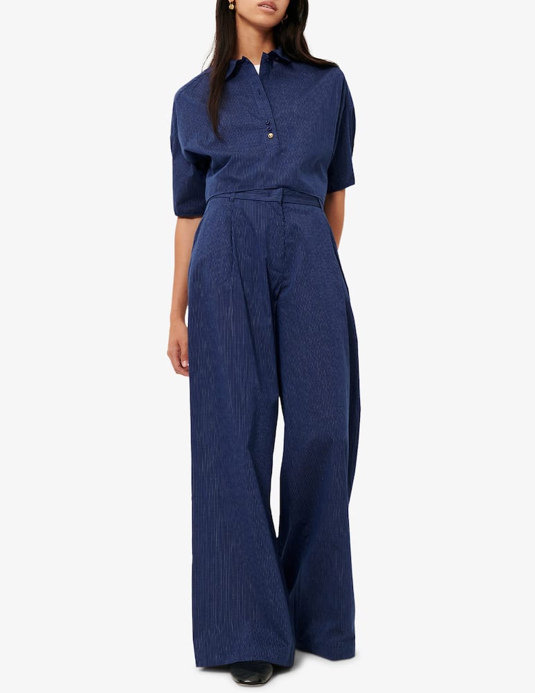 Sessùn Pantaloni gessati a gamba larga Provencia - immagine 2 Sessùn Pantaloni gessati a gamba larga Provencia - immagine 2