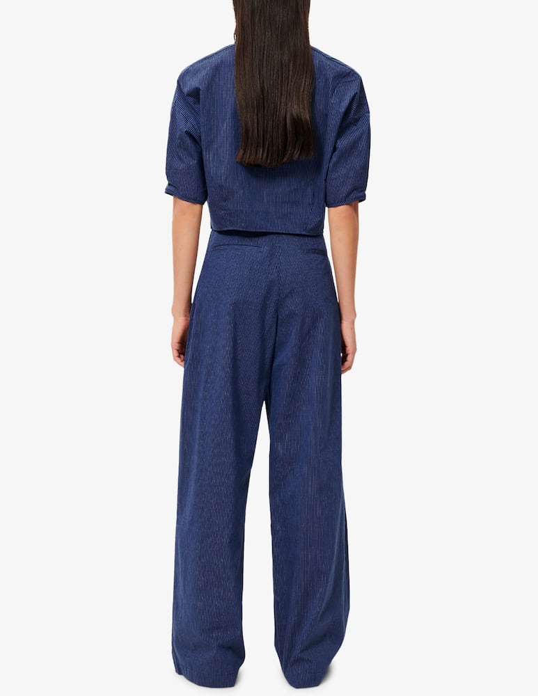 Sessùn Pantaloni gessati a gamba larga Provencia - immagine 3 Sessùn Pantaloni gessati a gamba larga Provencia - immagine 3