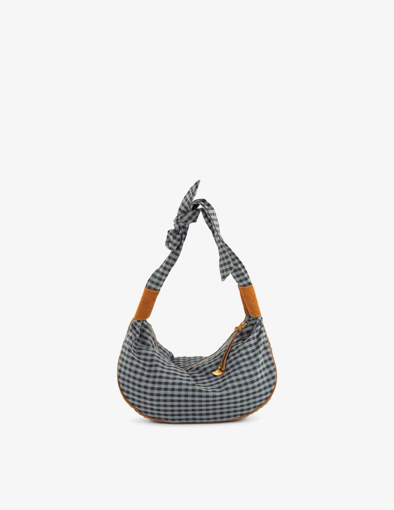 rinascente Sessùn Checked cotton shoulder bag
