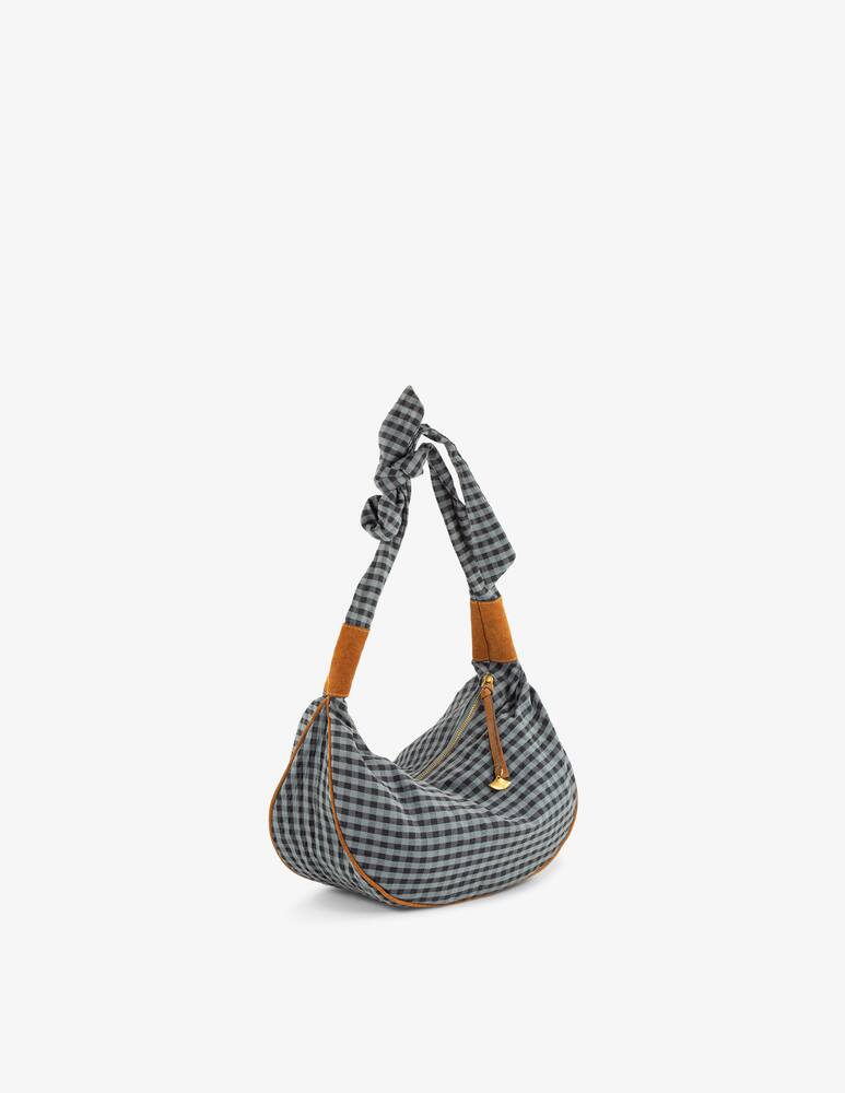 rinascente Sessùn Checked cotton shoulder bag