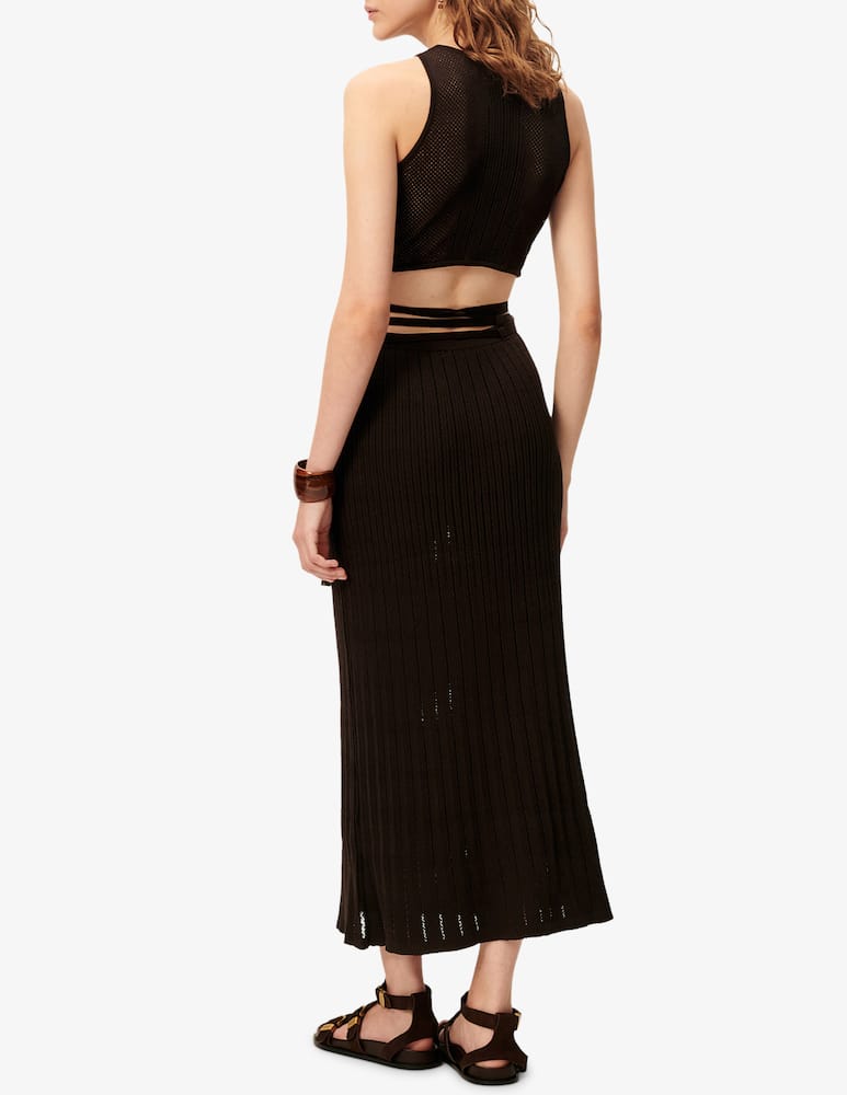 rinascente Sessùn Alyora ribbed midi skirt