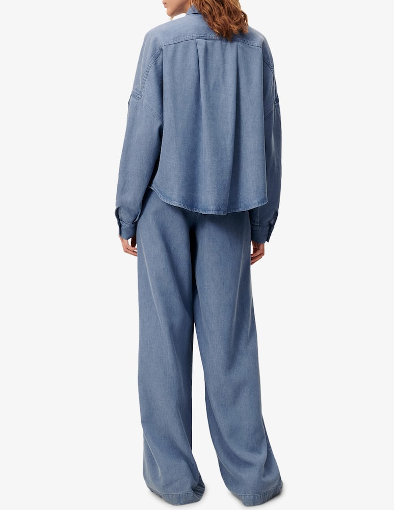 rinascente Sessùn Denim overshirt with patch pockets