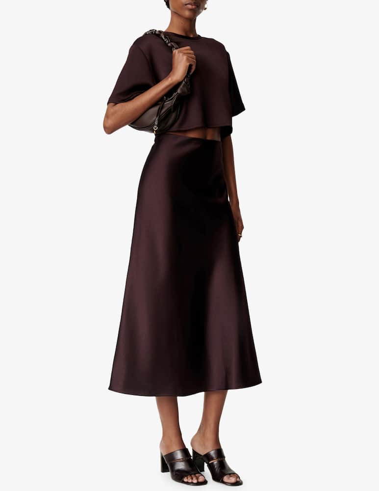 rinascente Sessùn Gonna midi in satin Gilda