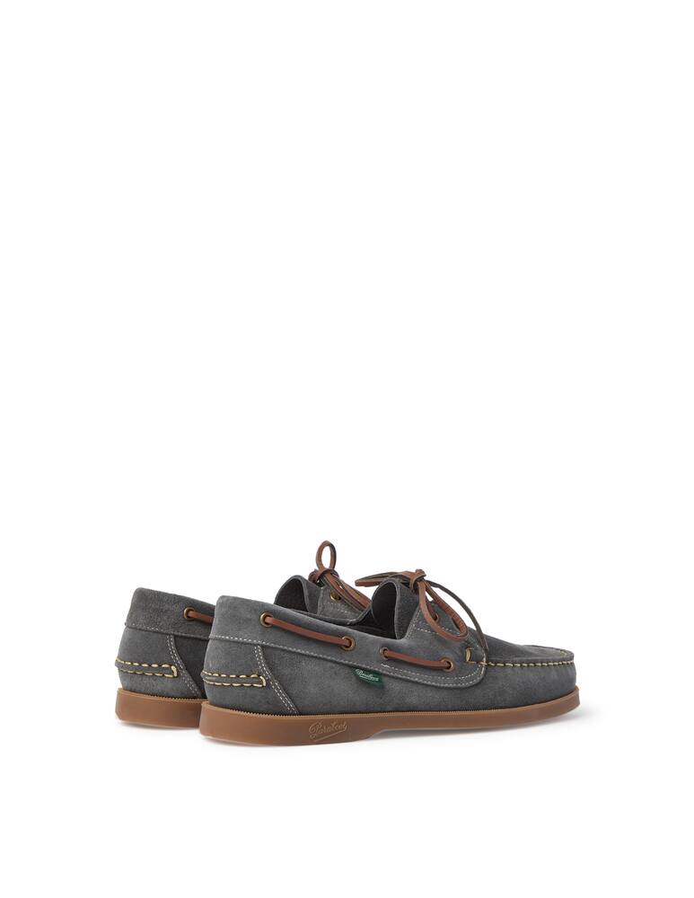 rinascente Paraboot Barth velour ardoise boat shoes - grey