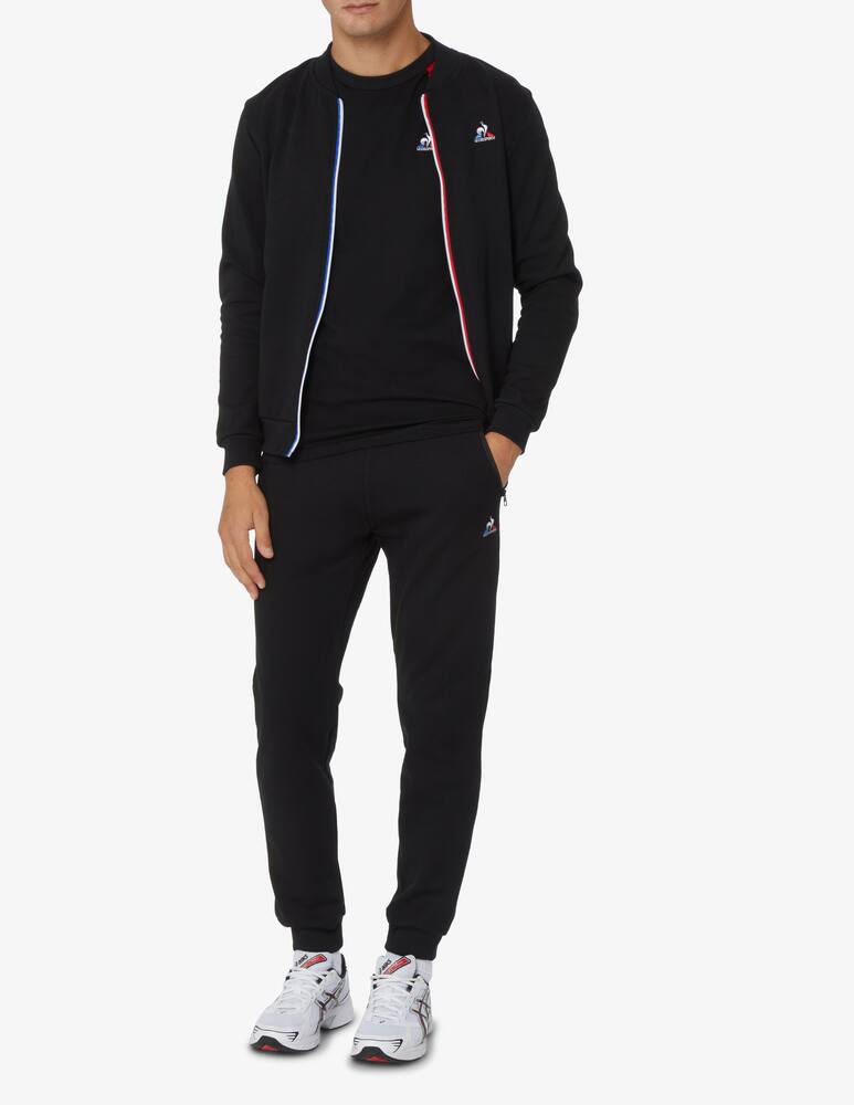 rinascente Le Coq Sportif Maglietta manica corta banda tricolore manica - Nero