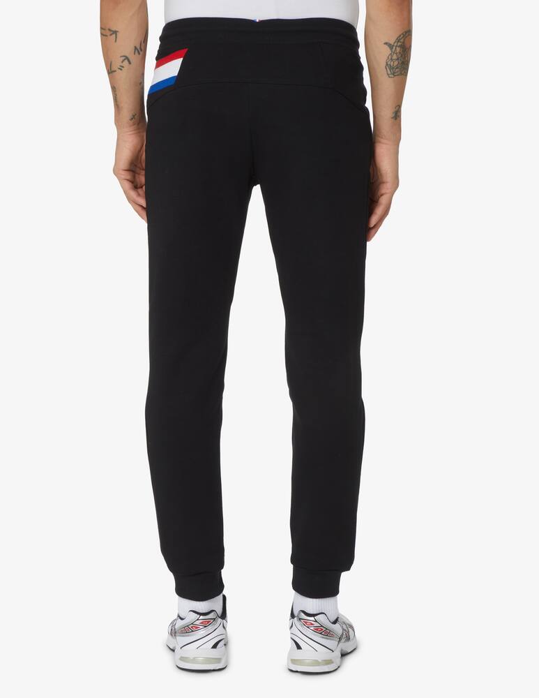 rinascente Le Coq Sportif Pantalone tuta banda tricolore slim - Nero