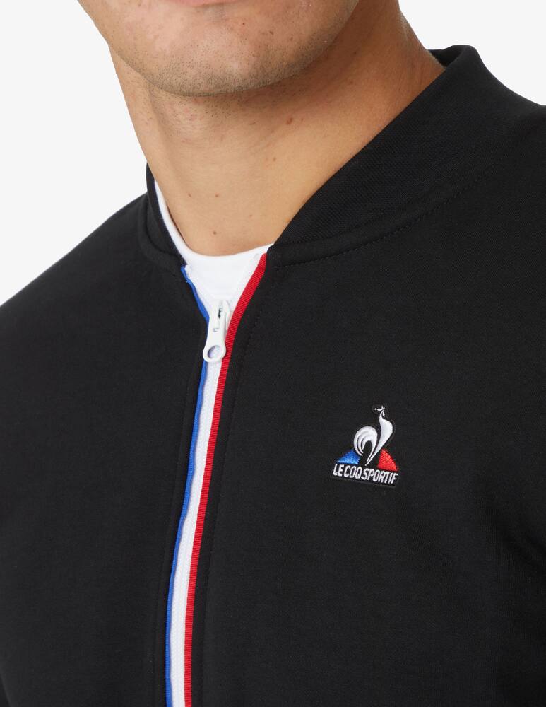 rinascente Le Coq Sportif Tricolor lining tape fzip sweatshirt - Black