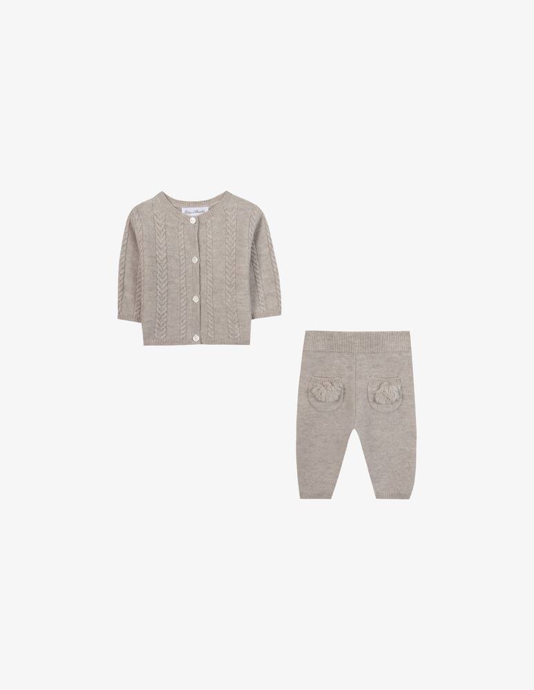 rinascente Tartine et chocolat Cable knit cardigan set