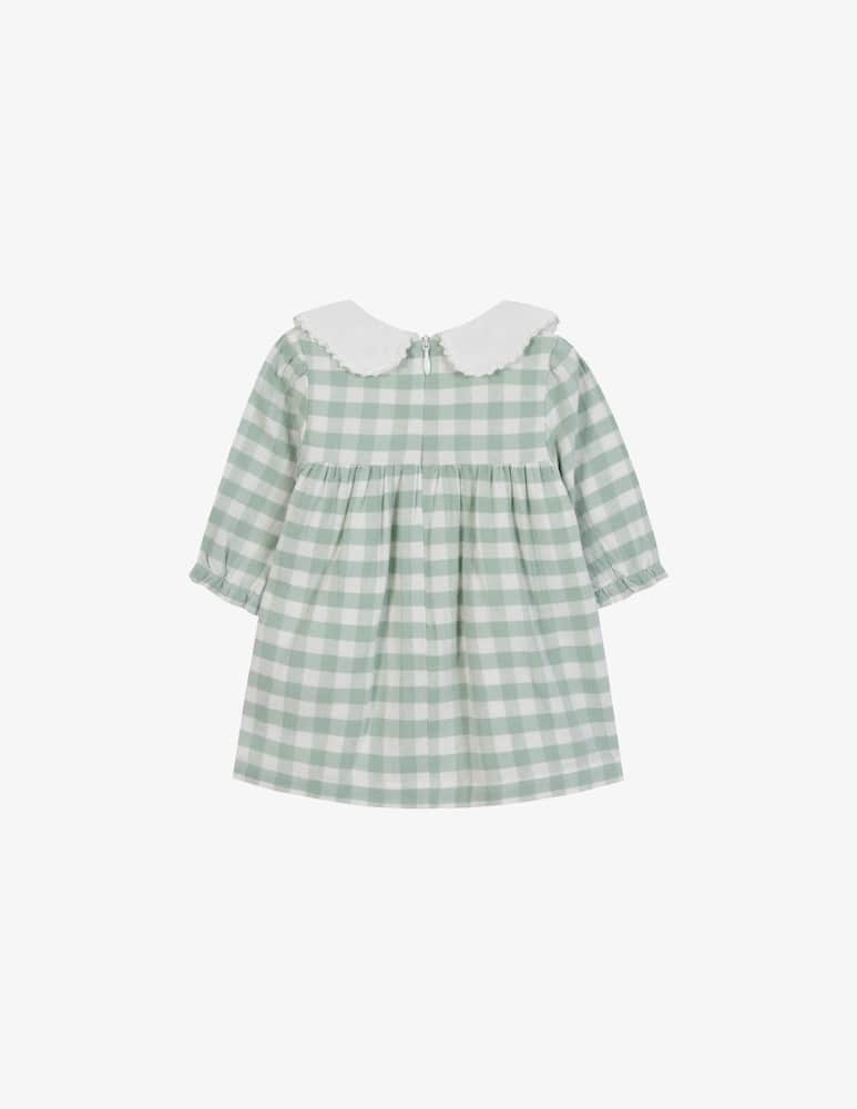 rinascente Tartine et chocolat Abito a quadri con ricami