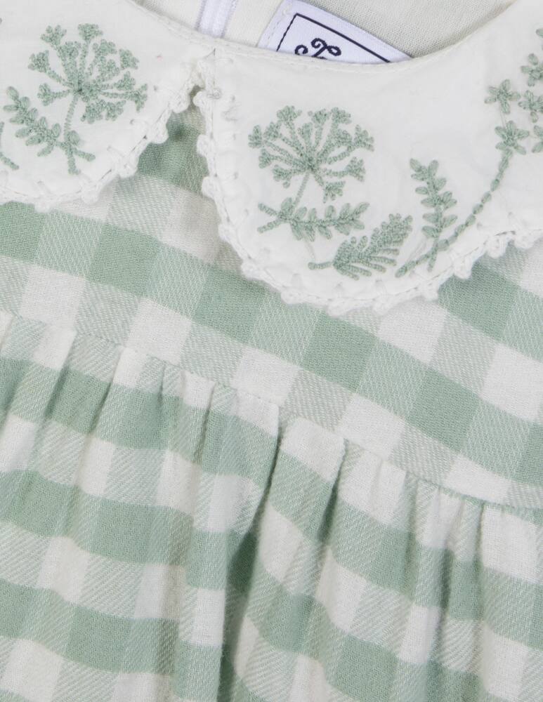 rinascente Tartine et chocolat Abito a quadri con ricami