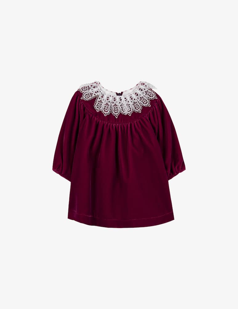 rinascente Tartine et chocolat Lace collar dress