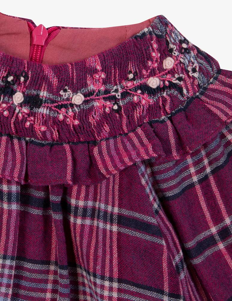 rinascente Tartine et chocolat Abito a quadri con ricami