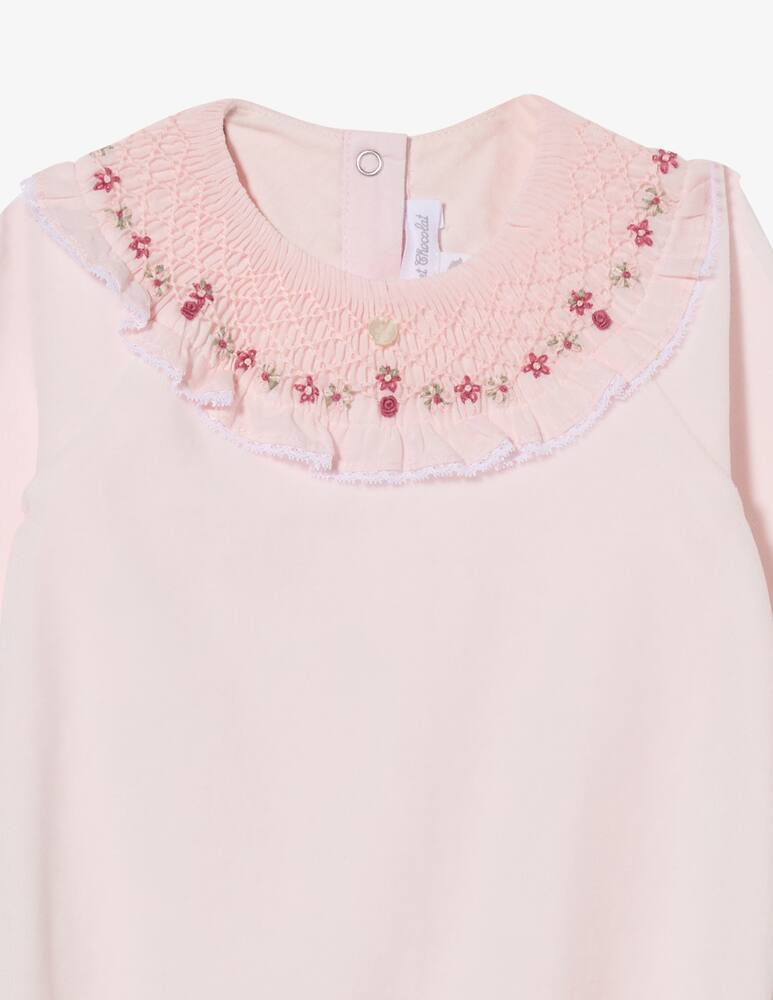 rinascente Tartine et chocolat Embroidered collar sleepsuit