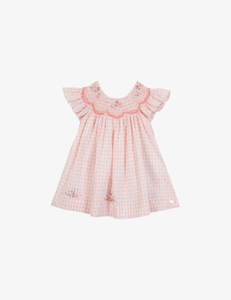 rinascente Tartine et chocolat Embroidered gingham dress