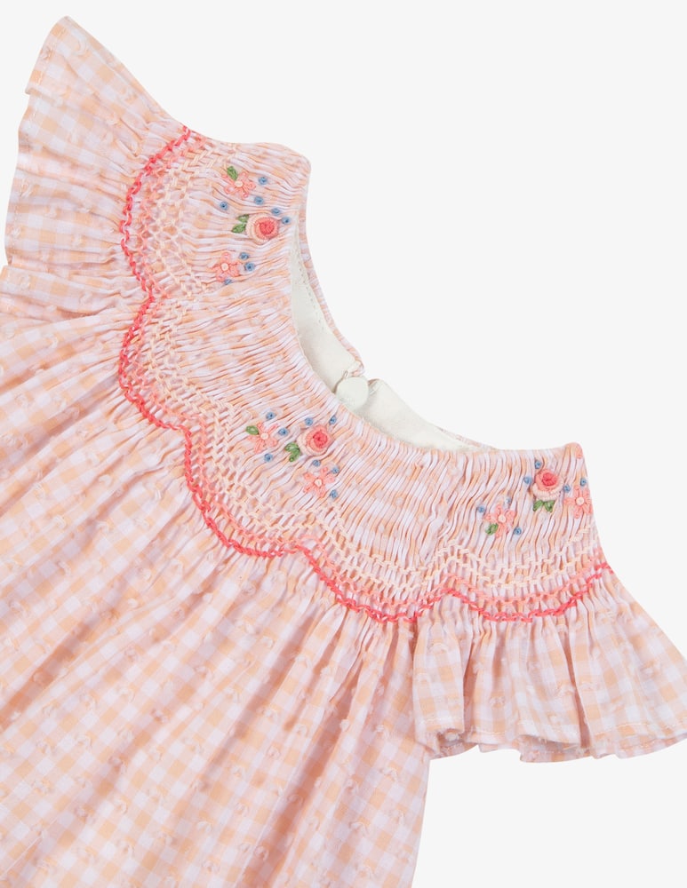 rinascente Tartine et chocolat Embroidered gingham dress