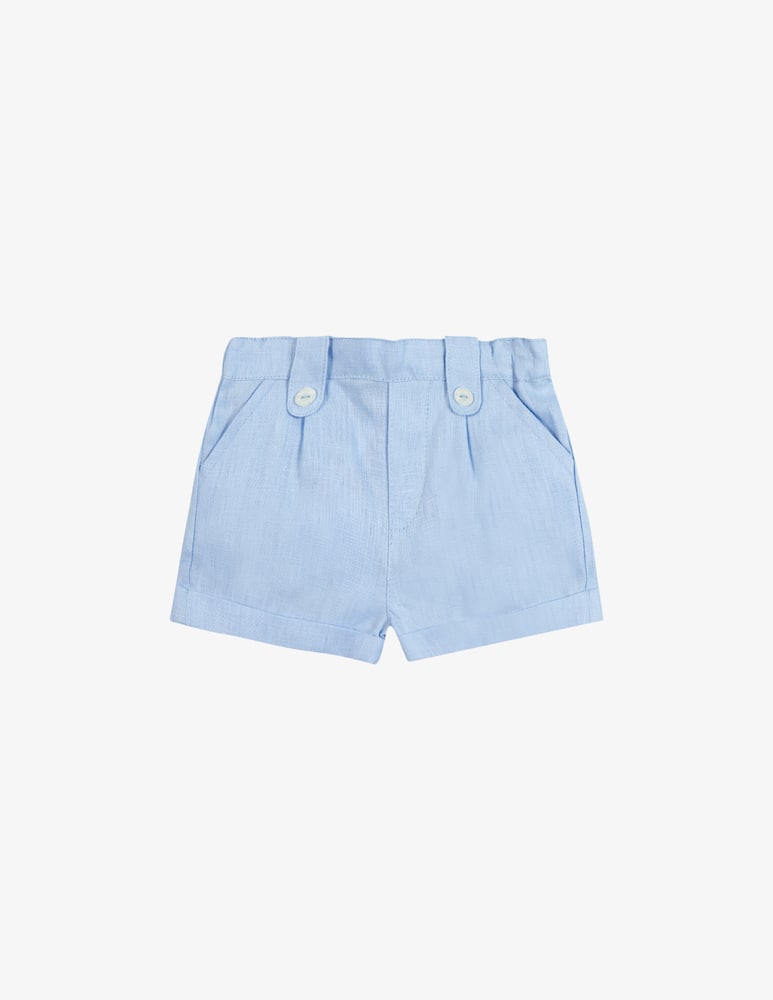rinascente Tartine et chocolat Linen buttoned shorts