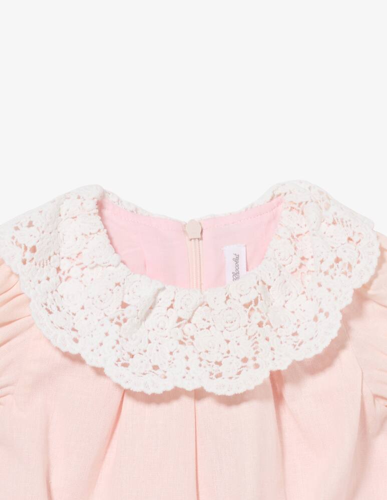 rinascente Tartine et chocolat Lace collar short romper