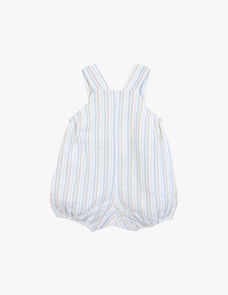 rinascente Tartine et chocolat Striped cotton dungarees