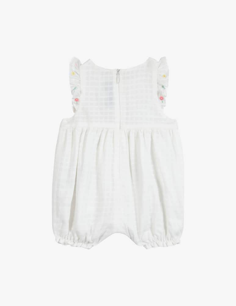 rinascente Tartine et chocolat Floral embroidery playsuit