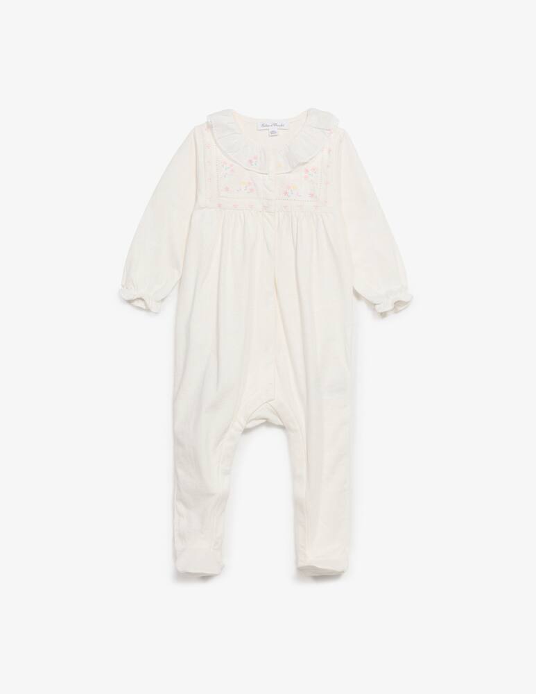 rinascente Tartine et chocolat Embroidered collar sleepsuit