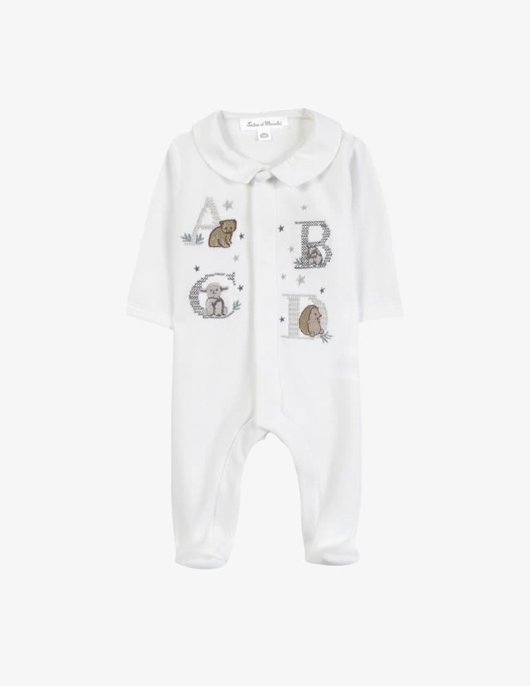 rinascente Tartine et chocolat Embroidered sleepsuit