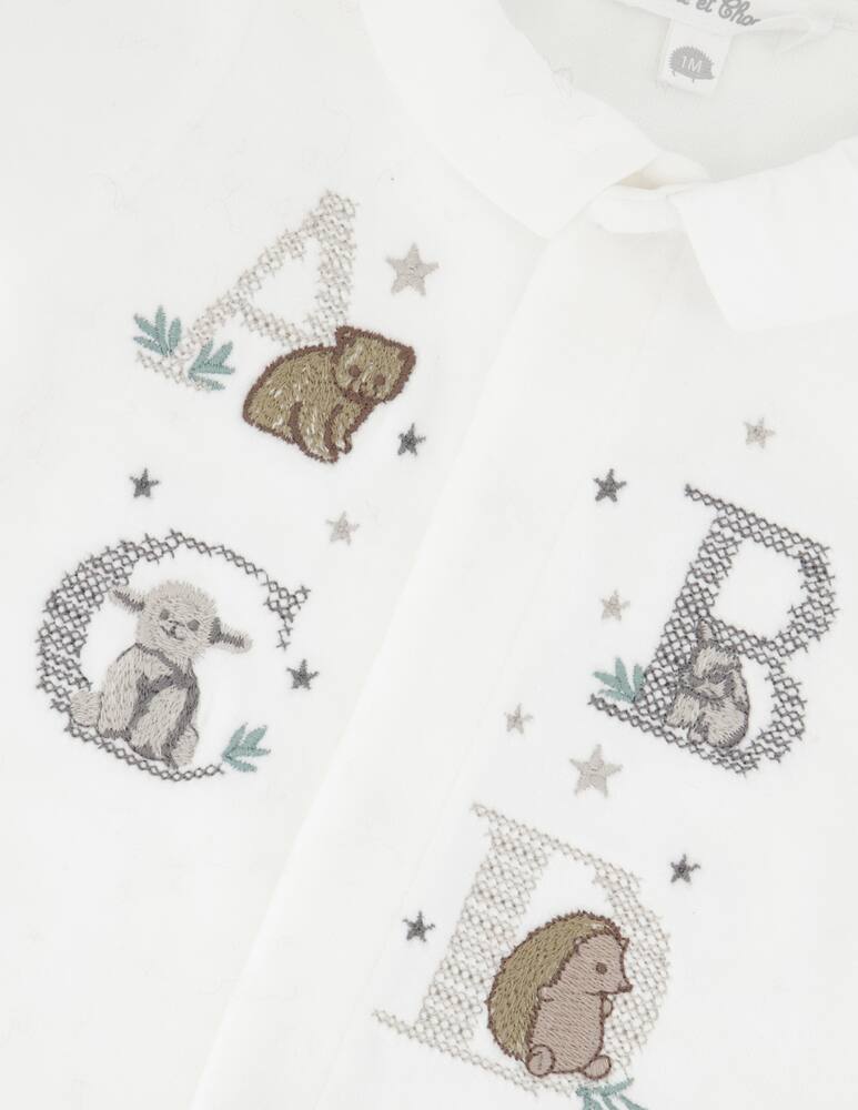 rinascente Tartine et chocolat Embroidered sleepsuit