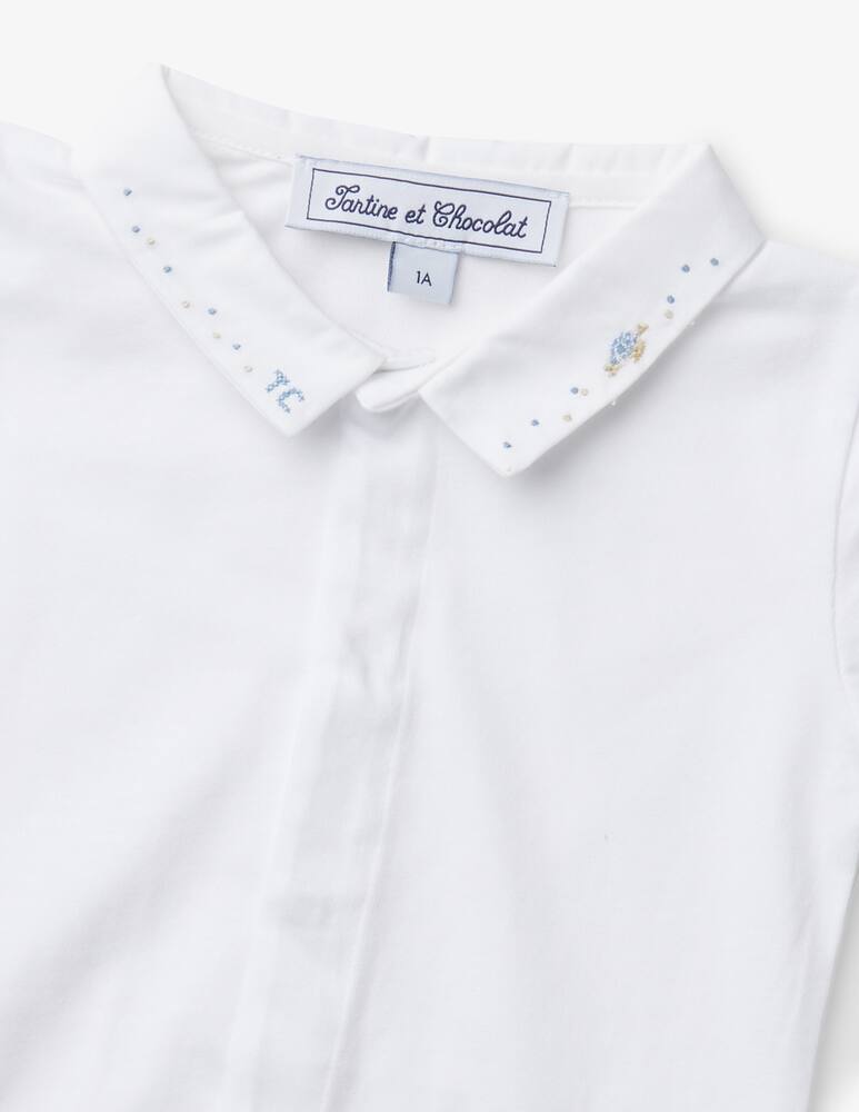 rinascente Tartine et chocolat Bodysuit polo chemise - White