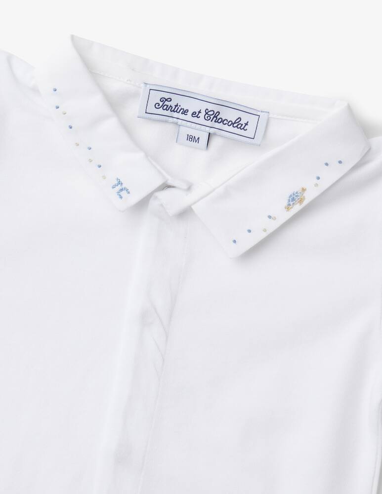 rinascente Tartine et chocolat Bodysuit polo chemise - White