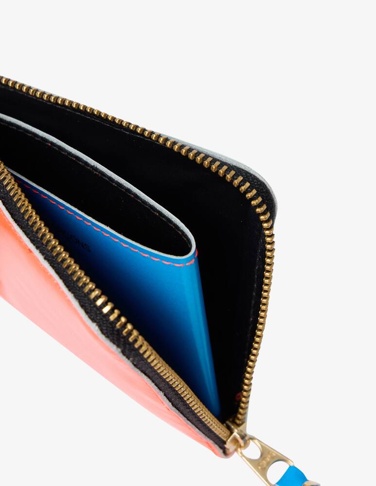 rinascente Comme des Garçons Portafoglio zip in pelle Fluo