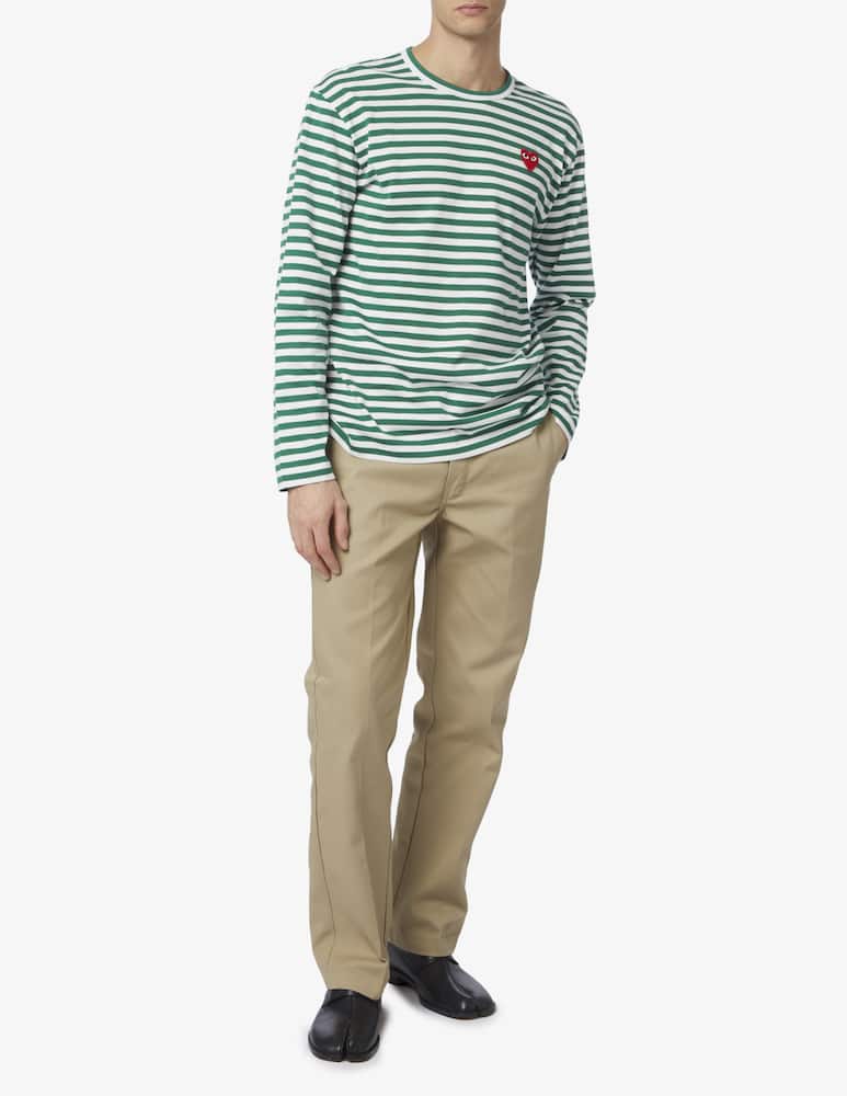Comme des Garçons Play Maglietta maniche lunghe a righe - immagine 2 Comme des Garçons Play Maglietta maniche lunghe a righe - immagine 2