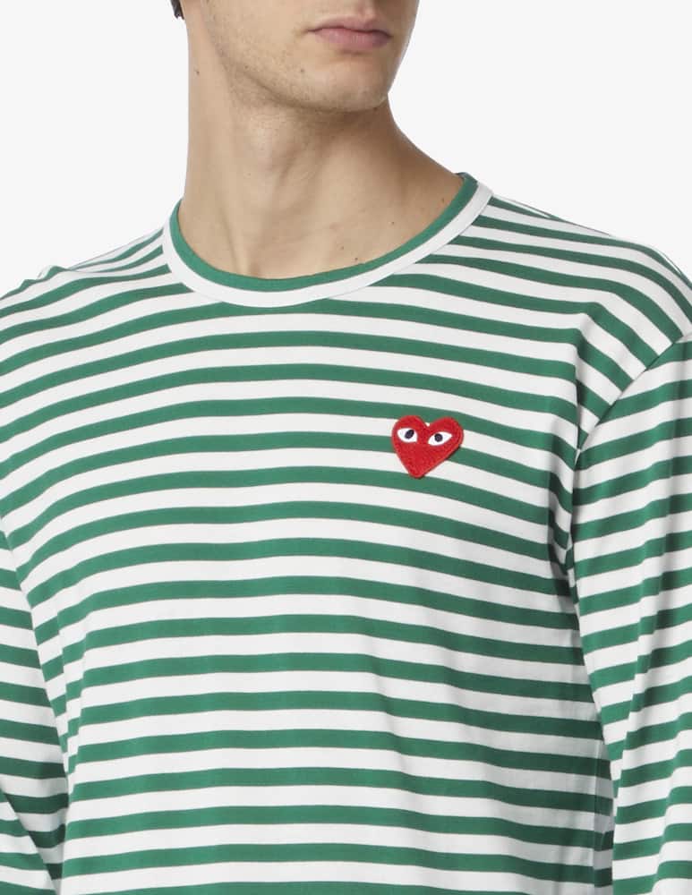 Comme des Garçons Play Maglietta maniche lunghe a righe - immagine 4 Comme des Garçons Play Maglietta maniche lunghe a righe - immagine 4