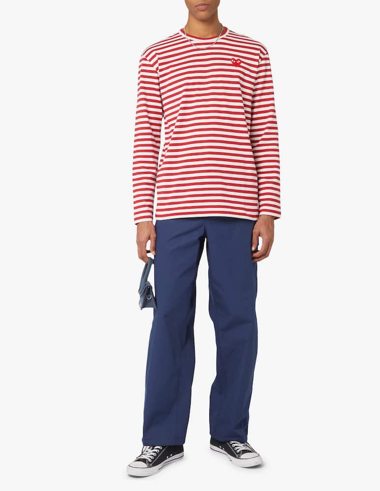 Comme des Garçons Play Maglietta a righe - Multicolor - immagine 2 Comme des Garçons Play Maglietta a righe - Multicolor - immagine 2