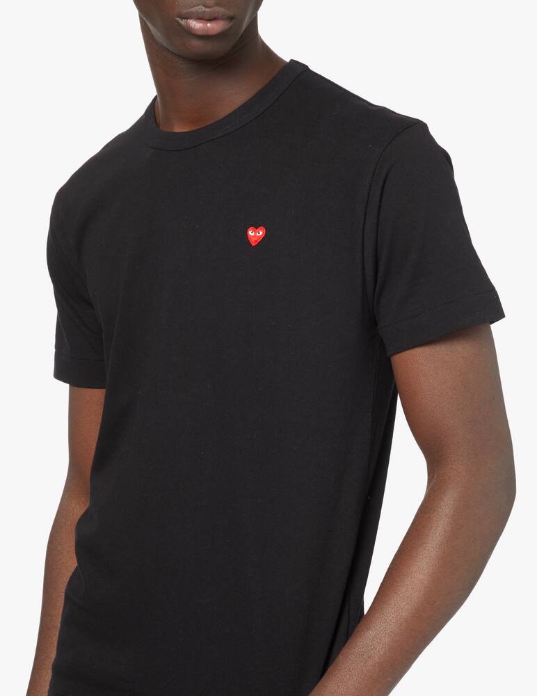 rinascente Comme des Garçons Play Maglietta girocollo play cuore rosso - nero