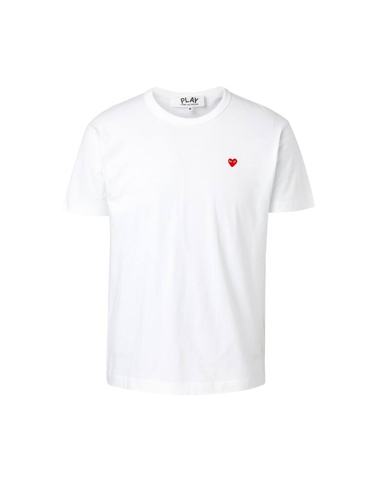 rinascente Comme des Garçons Play T-shirt play red heart - white