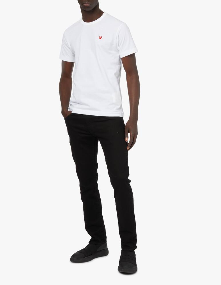 rinascente Comme des Garçons Play T-shirt play red heart - white