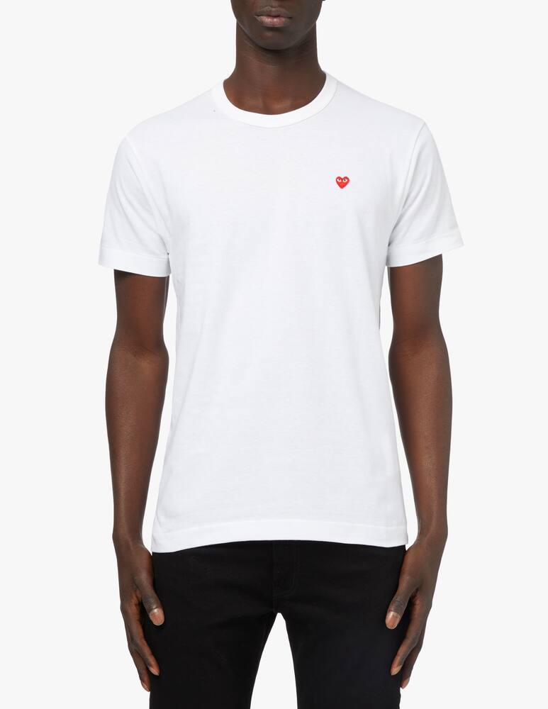 Comme des Garçons Play T-shirt play red heart - white - picture 1 Comme des Garçons Play T-shirt play red heart - white - picture 1